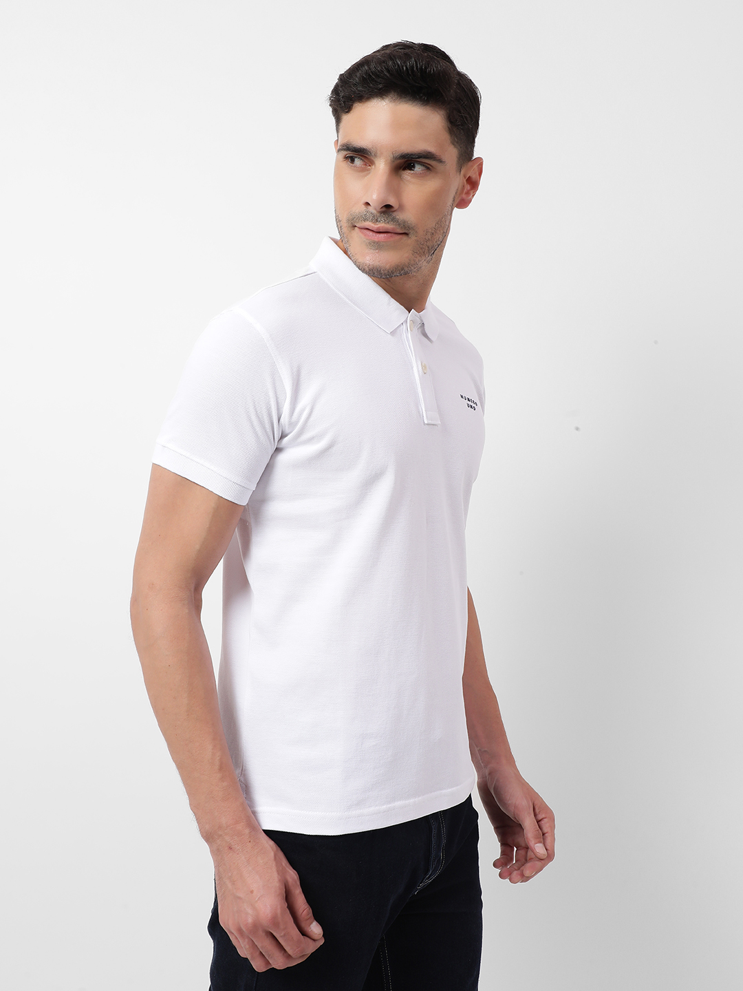 Numero Uno Men Solid White T-Shirt